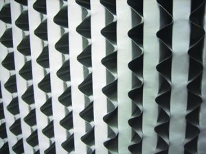 铝隔板高效空气过滤器滤料与铝箔结构