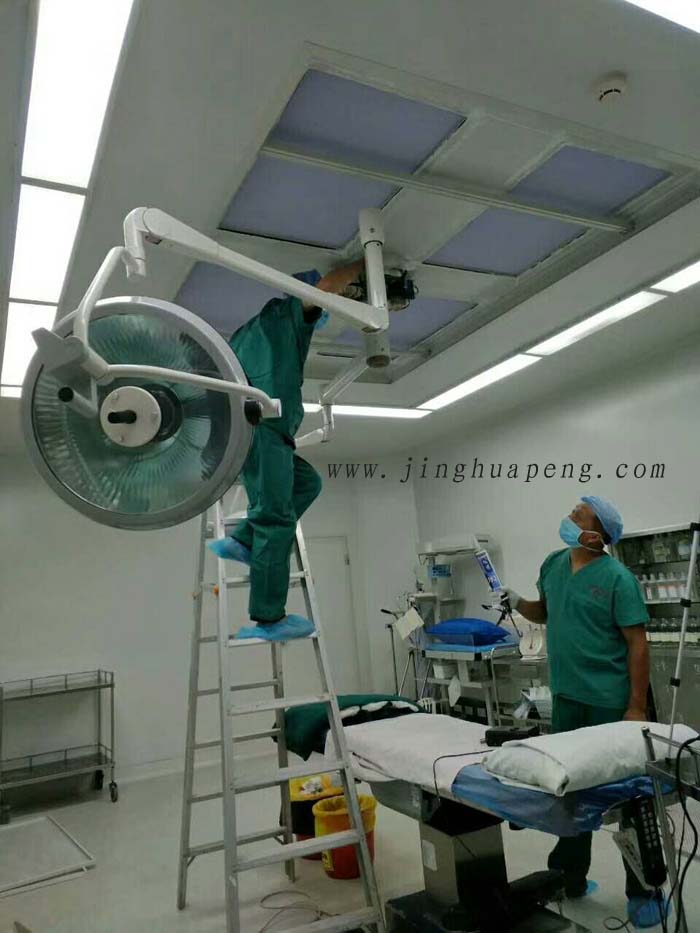 医院洁净手术室高效空气过滤器安装完毕
